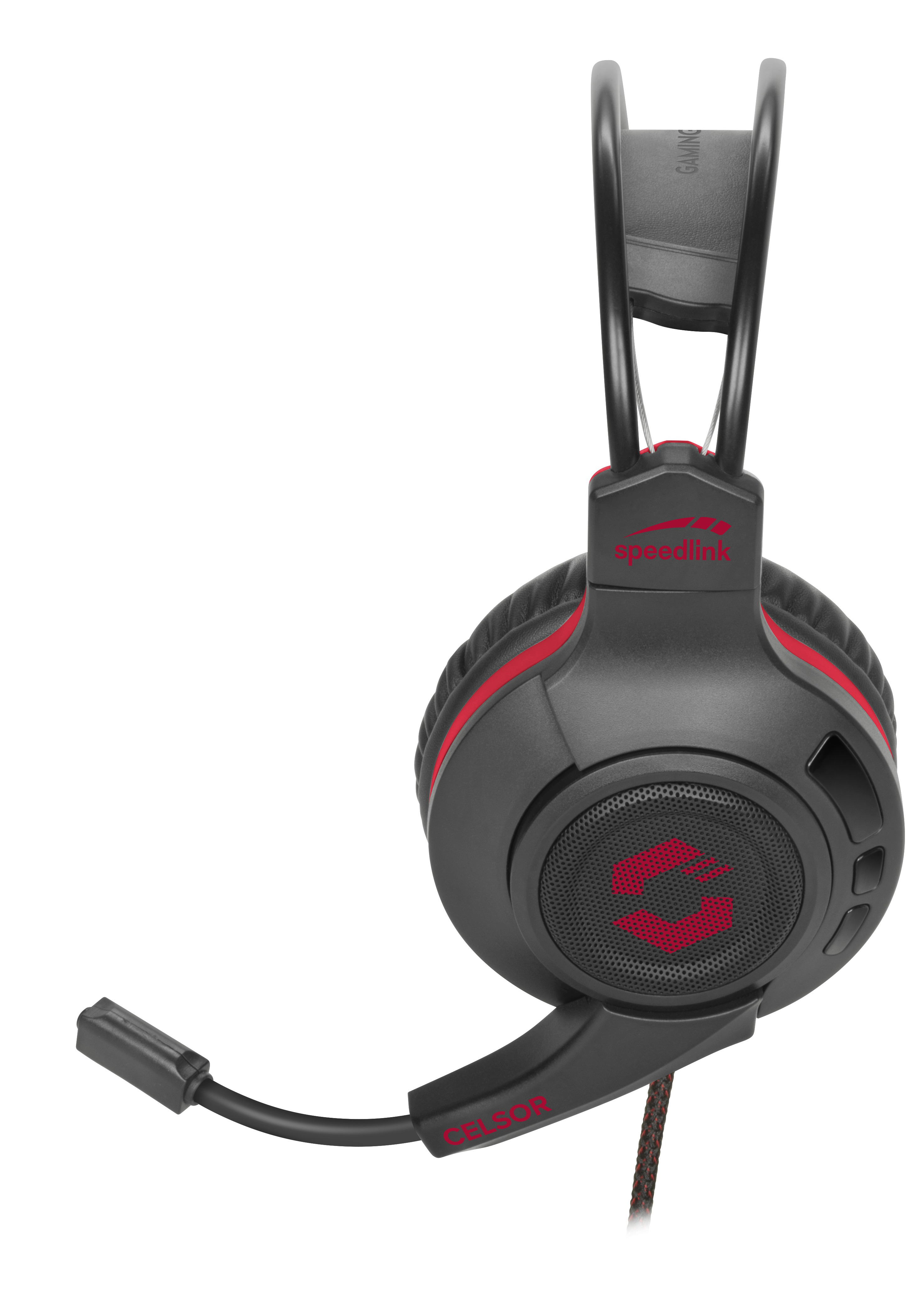 SPEEDLINK CELSOR, Over-ear Gaming Headset Schwarz/ Rot