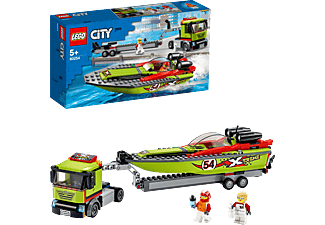 LEGO 60254 Rennboot-Transporter Bausatz, Mehrfarbig