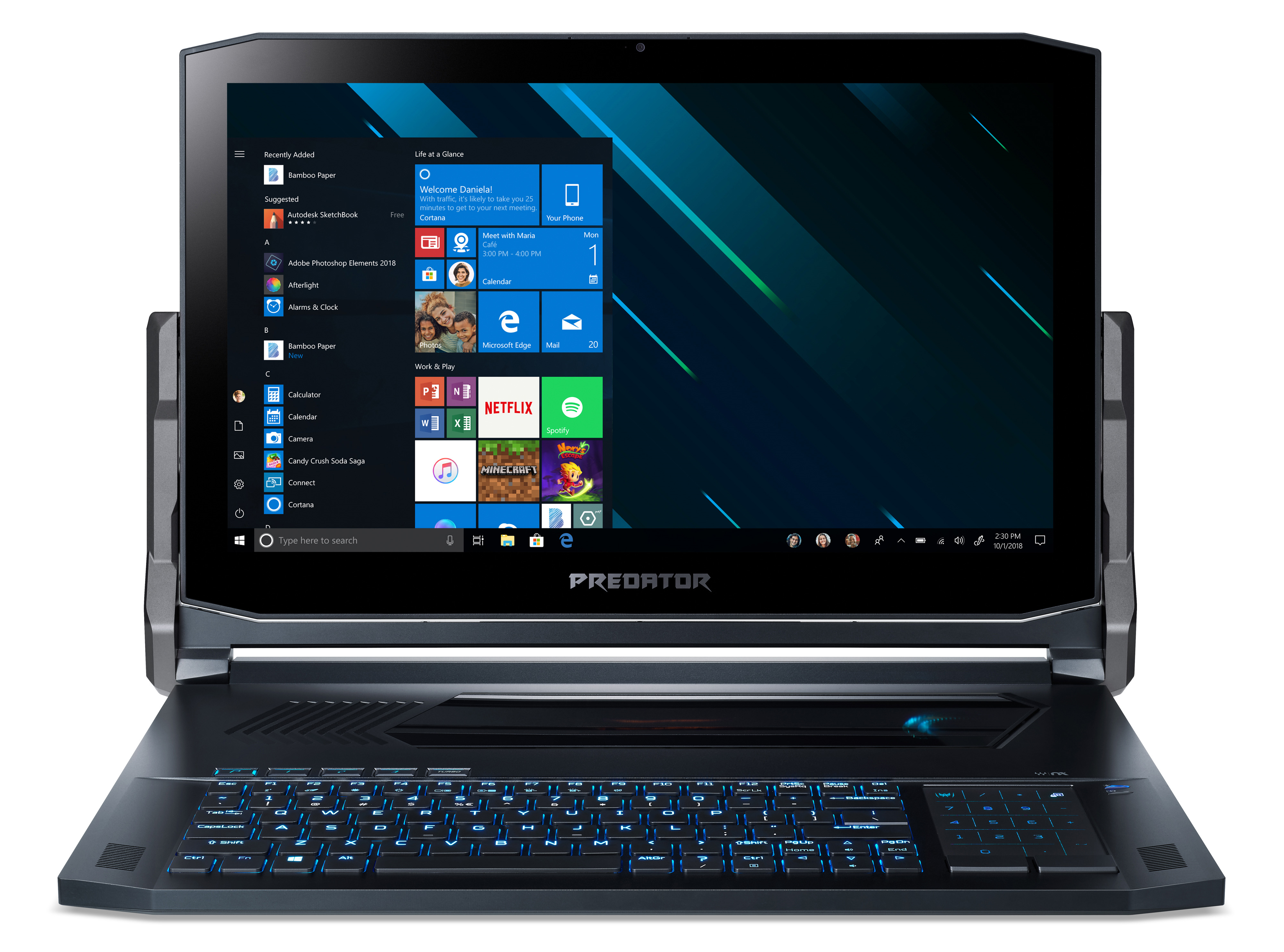 ACER Predator Triton 900 (PT917-71-71ZW) - 17,3 Zoll - Intel® Core™ i7 i7-9750H - 32 GB - 1 TB - NVIDIA GeForce RTX™ 2080 - Windows 10 Home (64 Bit)