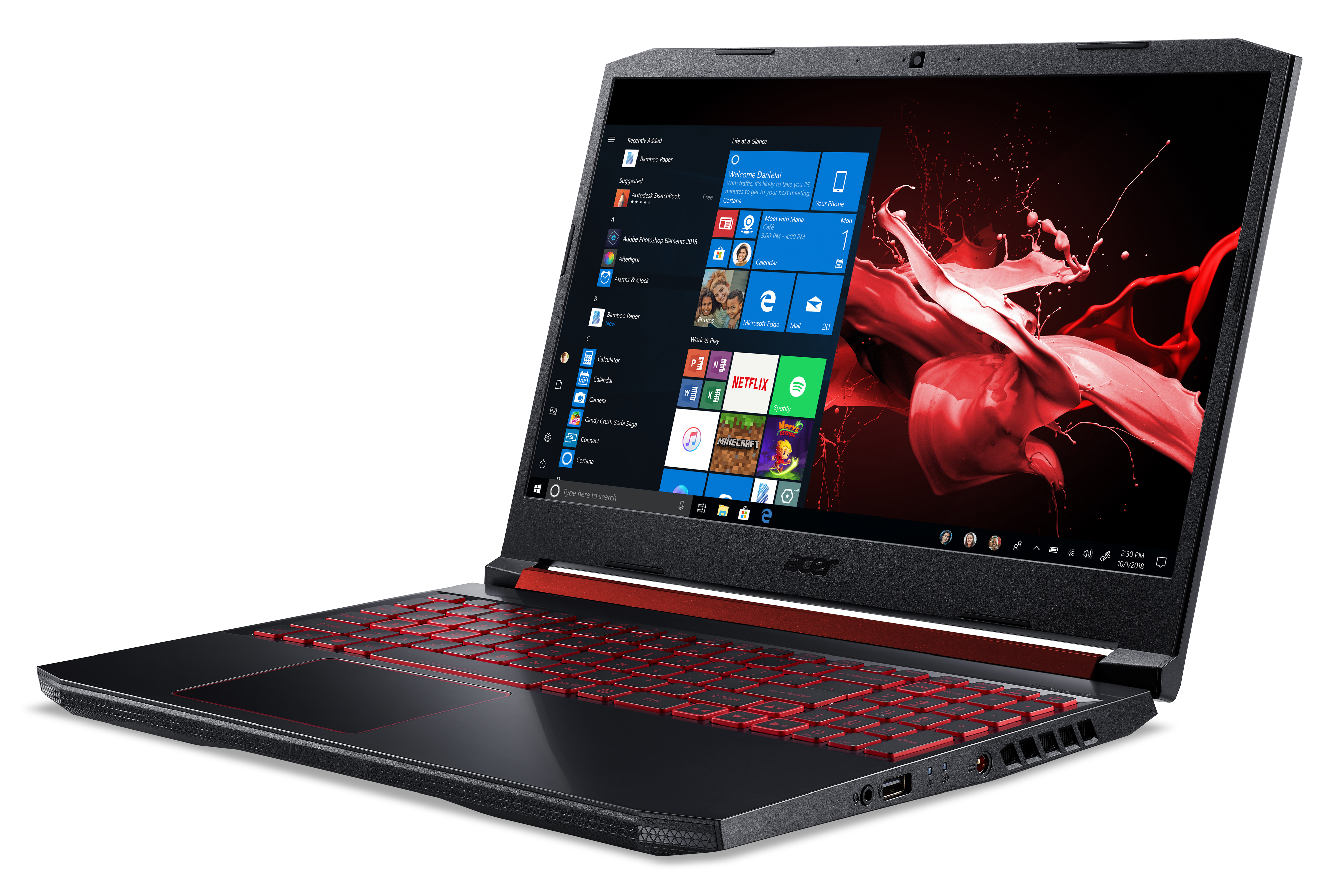 ACER Nitro 5 (AN515-54-78LG) - 15,6 Zoll - Intel® Core™ i7 i7-9750H - 8 GB - 512 GB - NVIDIA GeForce® GTX 1650 - Windows 10 Home (64 Bit)