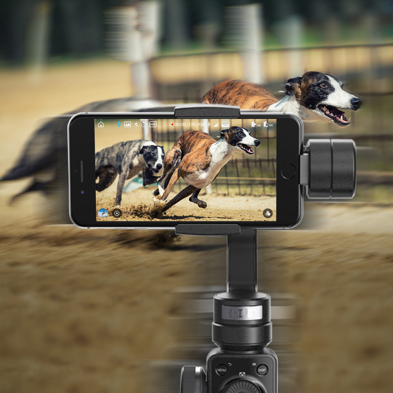 ZHIYUN Smooth 4 3-Achsen Gimbal, Schwarz