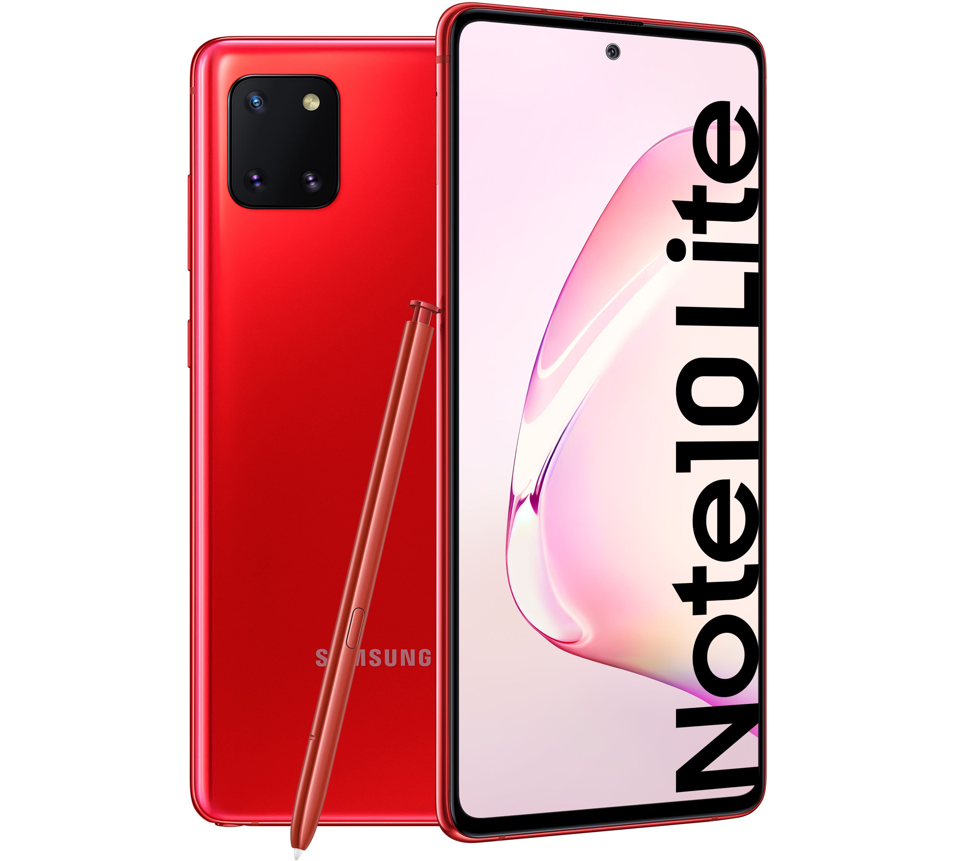 Móvil - Samsung Galaxy Note 10 Lite, Aura Red, 128 GB, 6 GB RAM, 6.7" Full HD+, Exynos 9810, 4500 mAh, Android