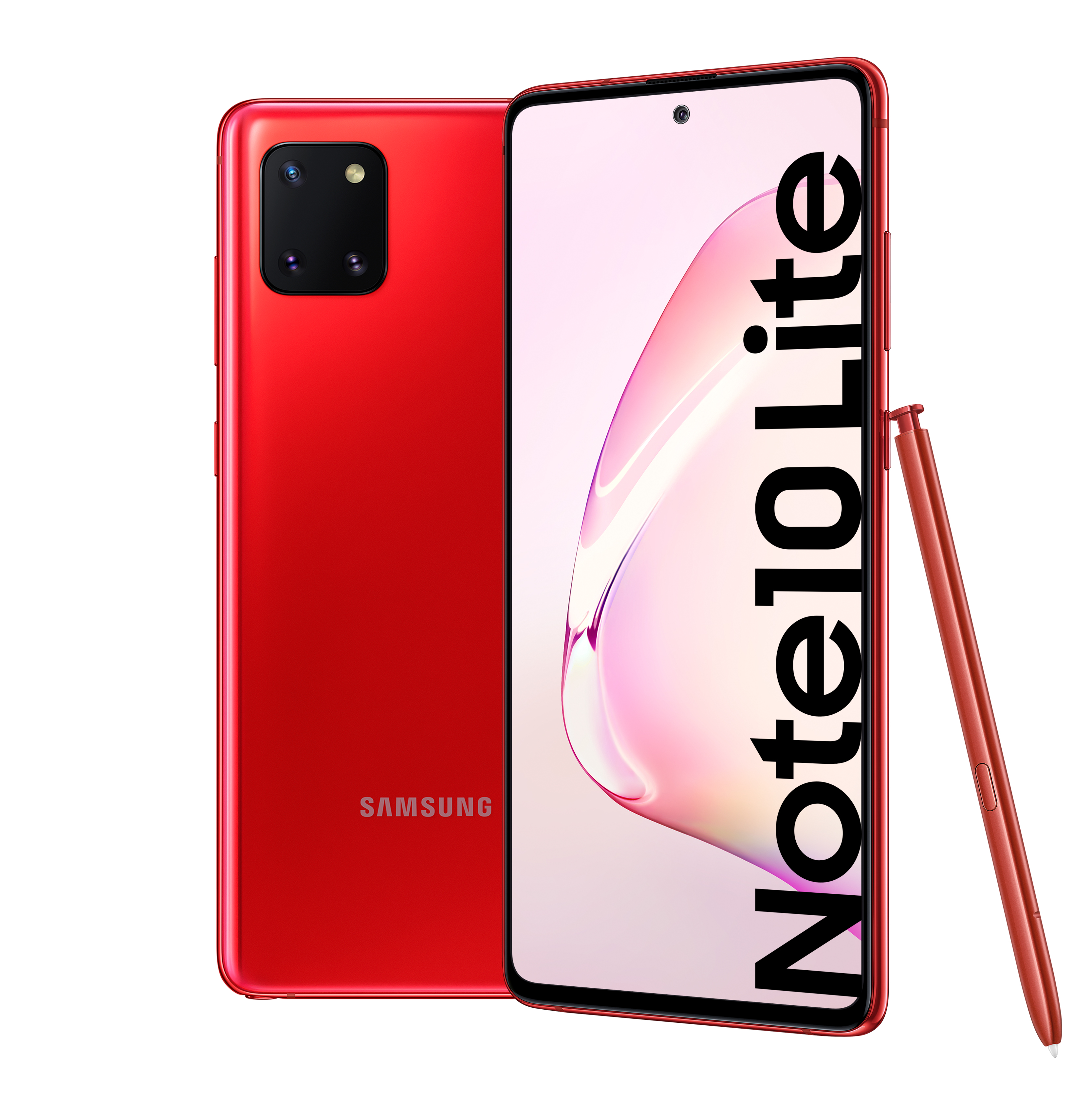Móvil - Samsung Galaxy Note 10 Lite, Aura Red, 128 GB, 6 GB RAM, 6.7" Full HD+, Exynos 9810, 4500 mAh, Android