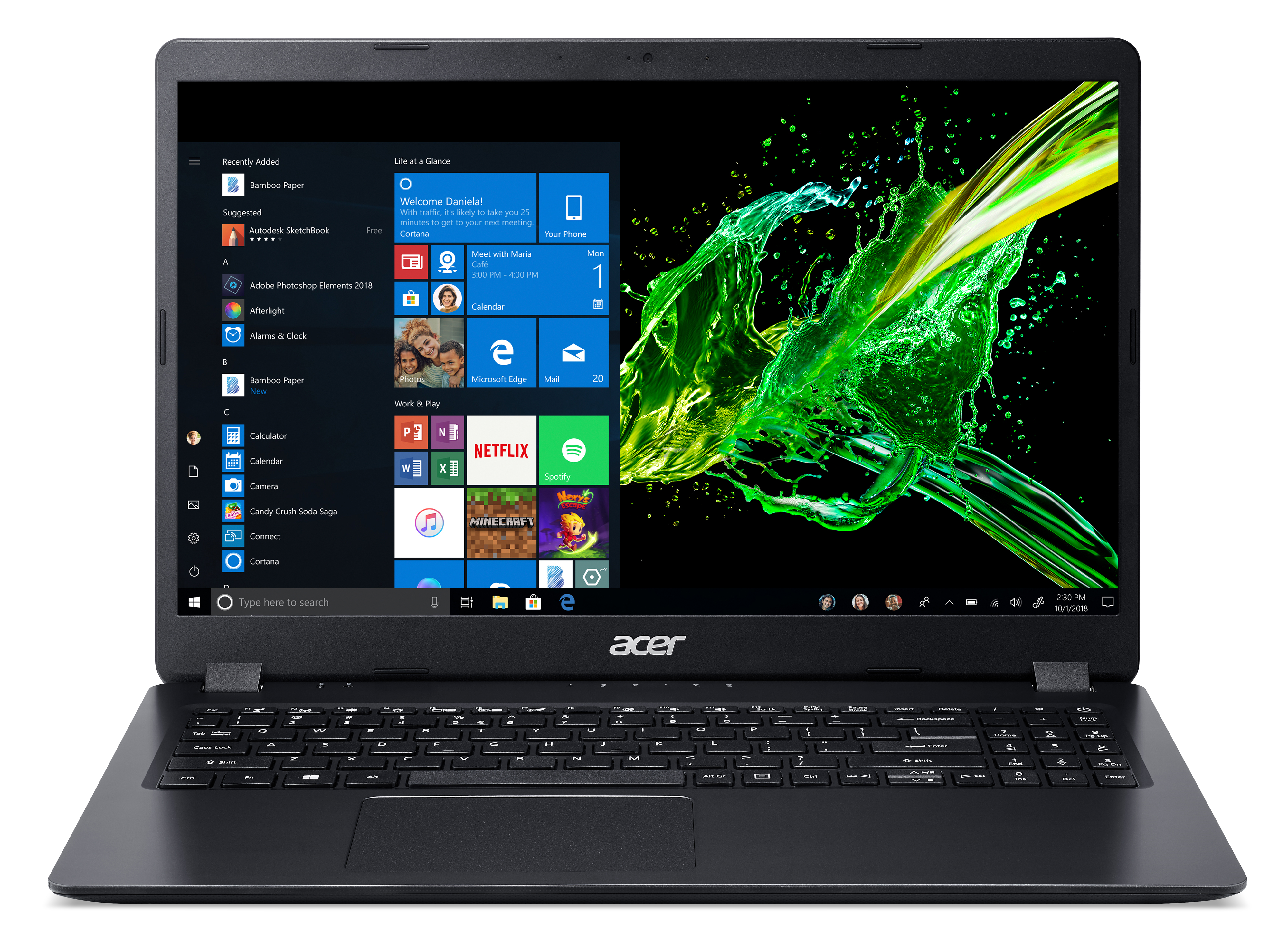ACER Aspire 3 (A315-54-58ZK) - 15,6 Zoll - Intel® Core™ i5 i5-10210U - 8 GB - 1 TB - Intel® UHD Graphics - Windows 10 Home (64 Bit)
