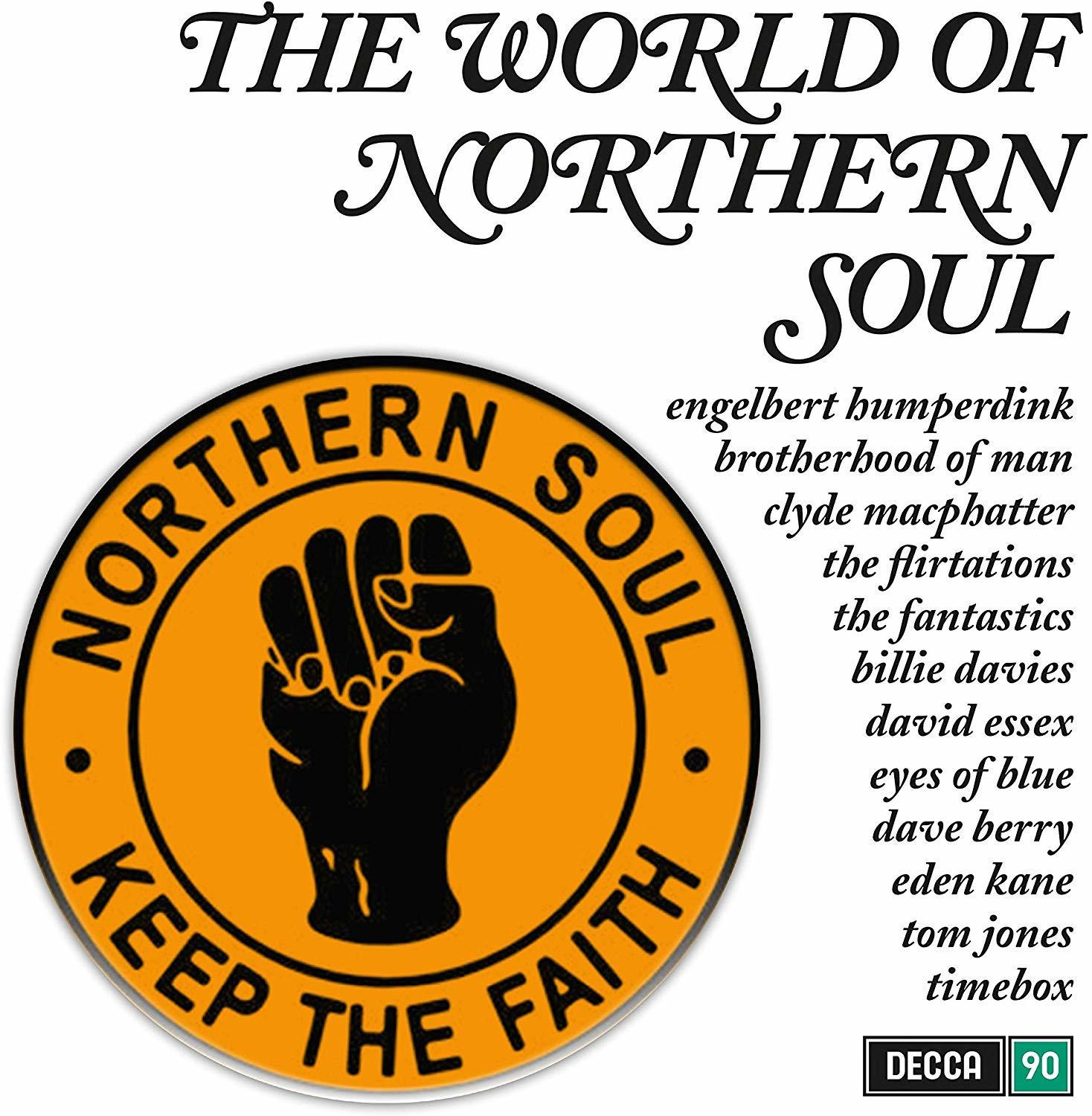 Pochette d'album avec un poing et le texte 'Northern Soul'.