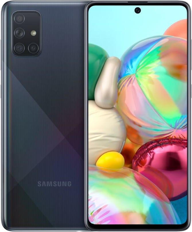SAMSUNG Galaxy A71 128GB Prism Crush Black 128 GB, Schwarz, Dual SIM