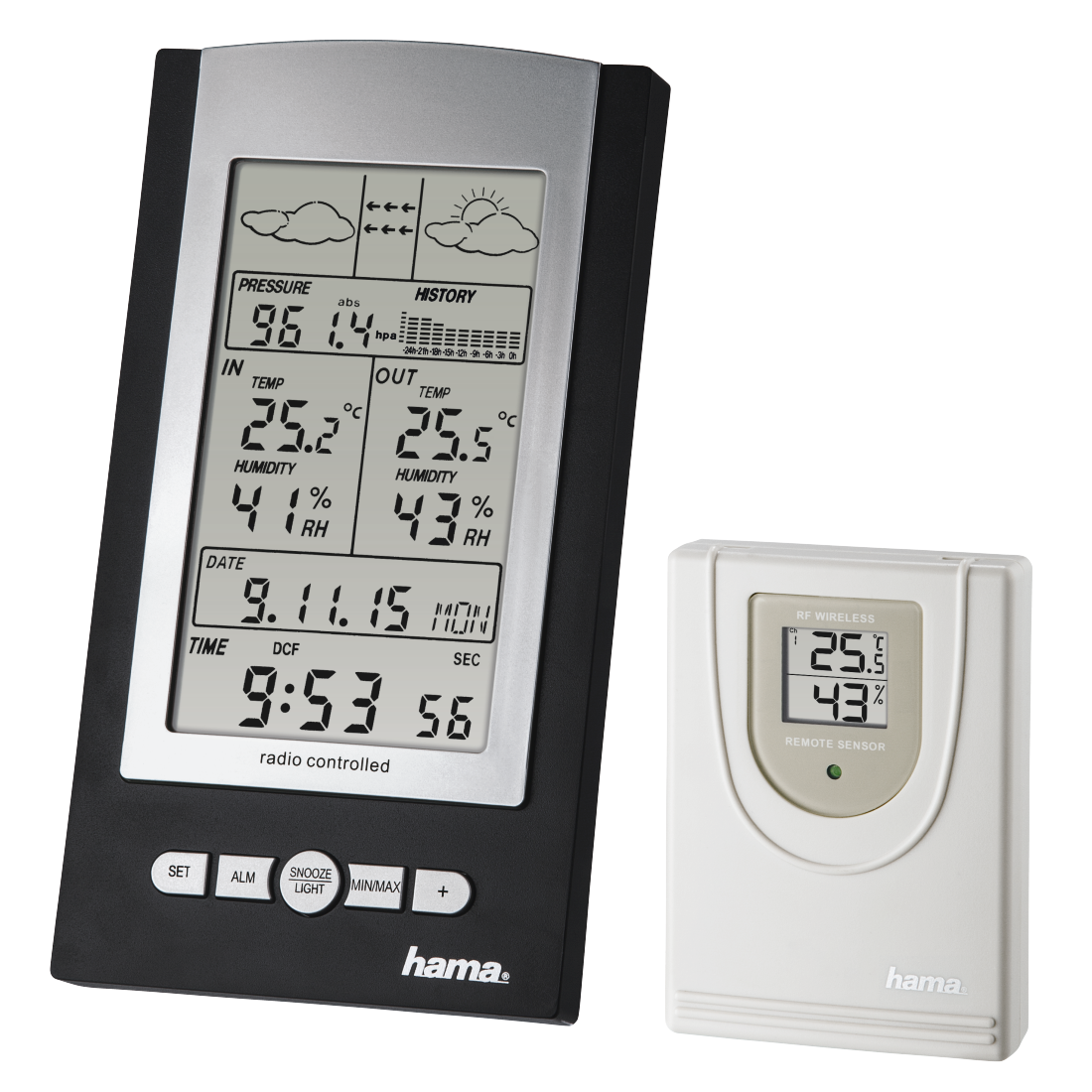 HAMA 186355 Elektronische Wetterstation "EWS-800"