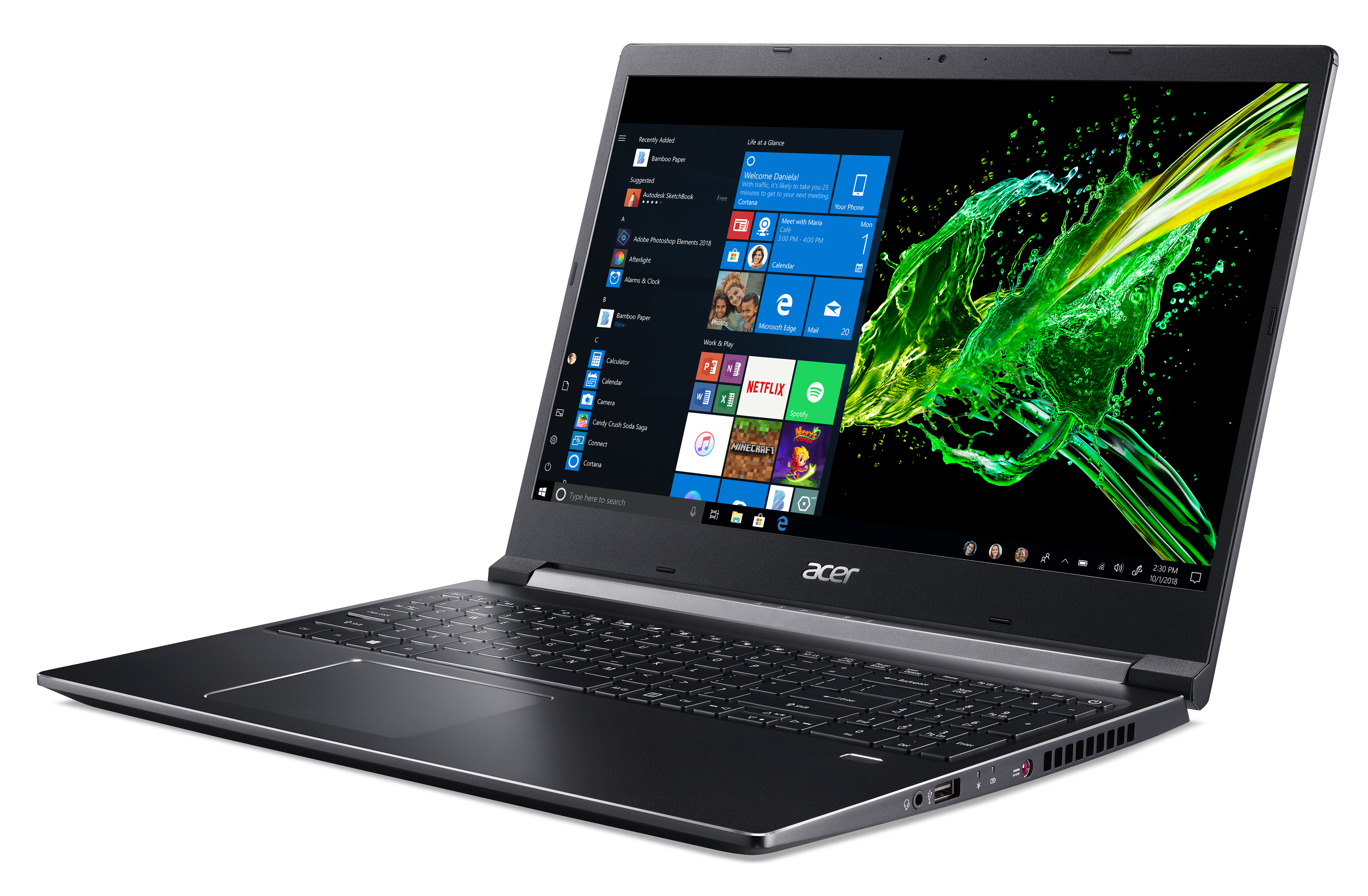 ACER Aspire 7 (A715-74G-71CP) - 15,6 Zoll - Intel® Core™ i7 i7-9750H - 8 GB - 512 GB - NVIDIA GeForce® GTX 1050 - Windows 10 Home (64 Bit)