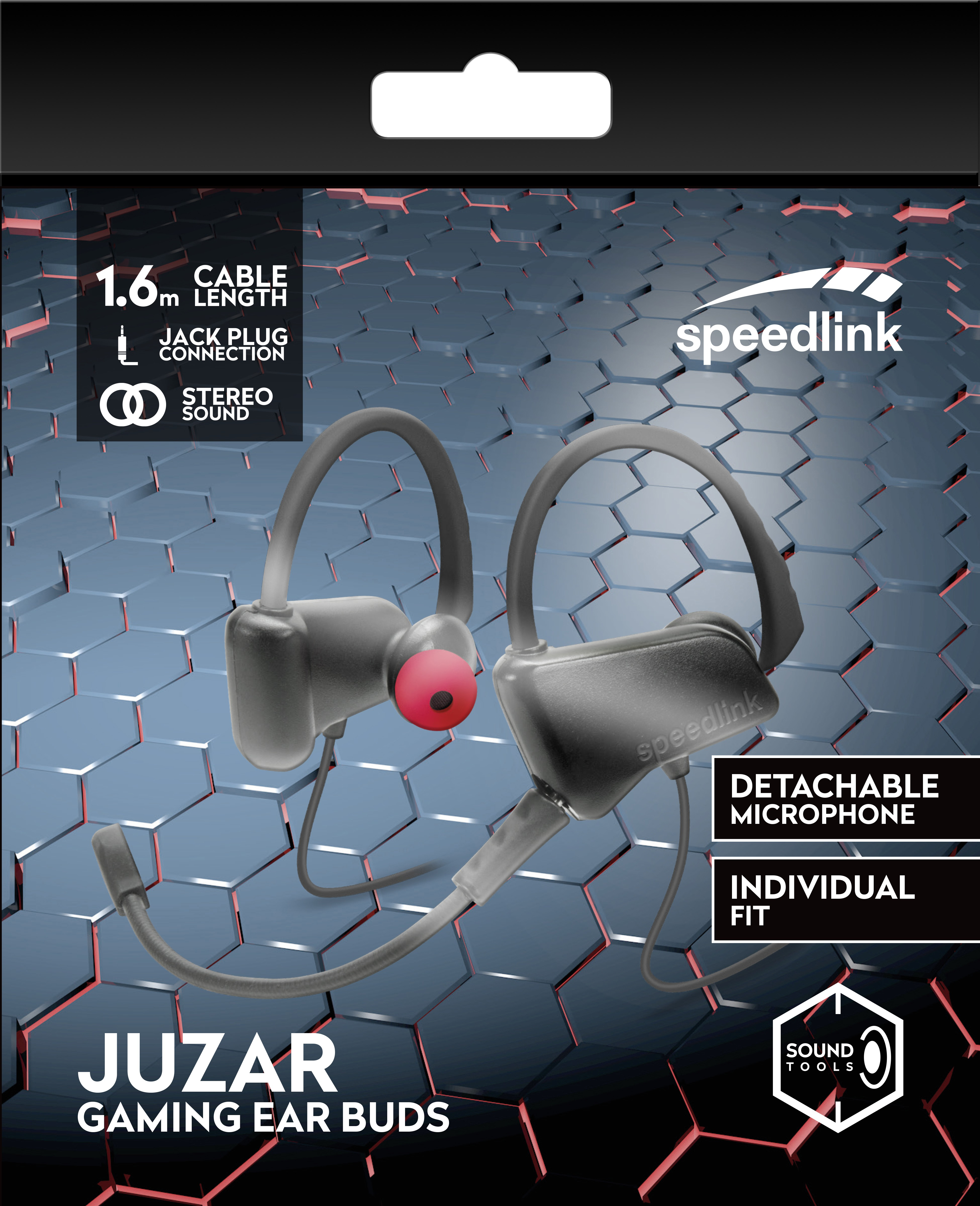 SPEEDLINK JUZAR, In-ear Gaming Headset Schwarz/ Rot
