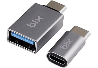 DAYTONA ADP-04 USB-C To Micro USB /USB-A 3.0 Adaptör Gri