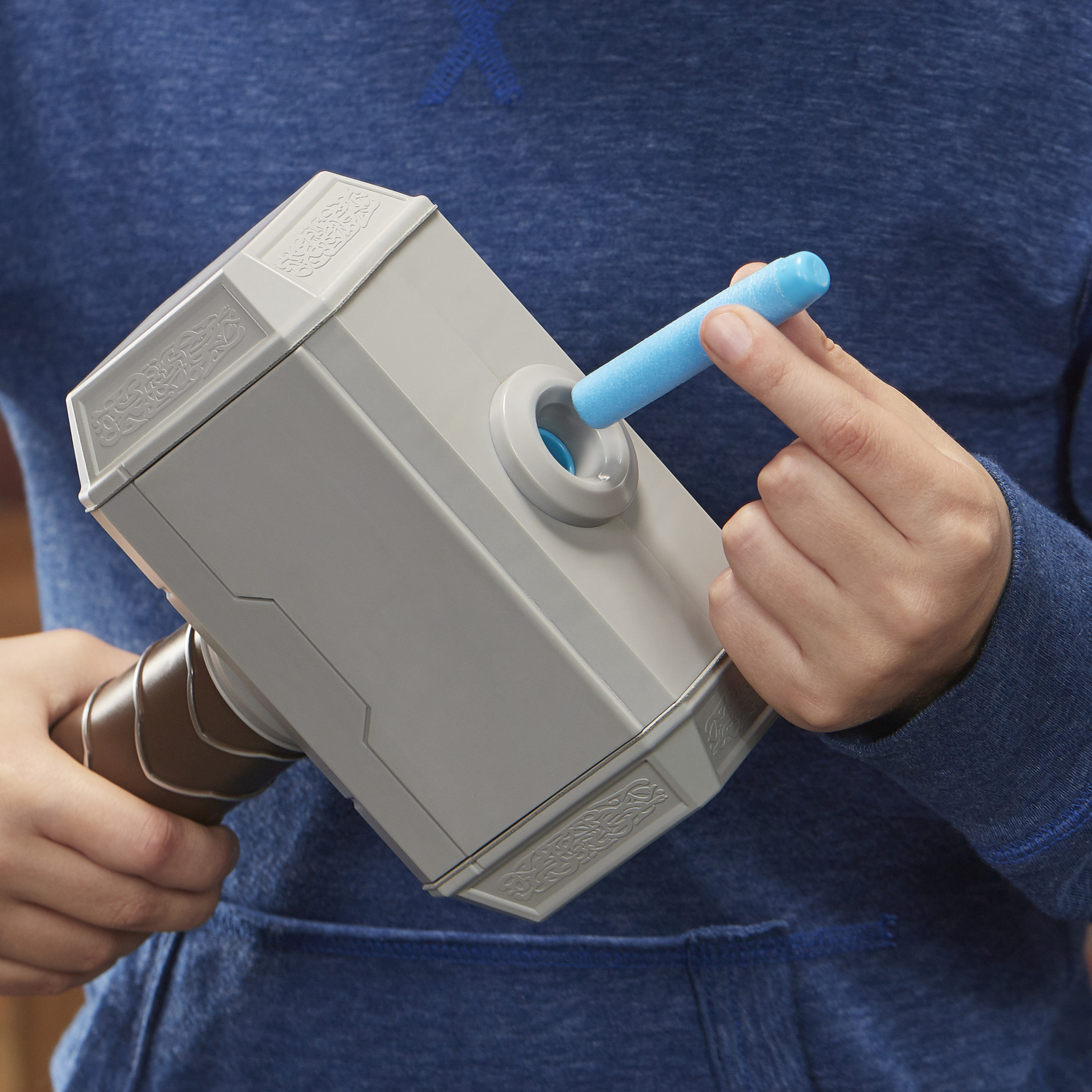 HASBRO NERF Avengers Thor Power Hammer  NERF-Abschuss-Spielzeug  Grau 