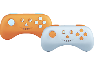 SNAKEBYTE Multi:Playcon 2er Set (Blau und Orange) kabellose Bluetooth Controller für Nintendo Switch/Switch Lite