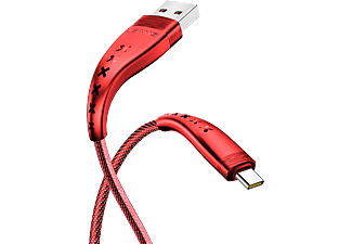 USAMS SJ251USB03 Flexibilis Micro USB kábel, piros