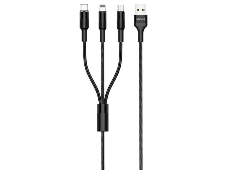 USAMS SJ2193IN1101 3 az 1 ben töltőkábel, Micro USB USAMS SJ2193IN1101 3 az 1 ben töltőkábel, Micro USB