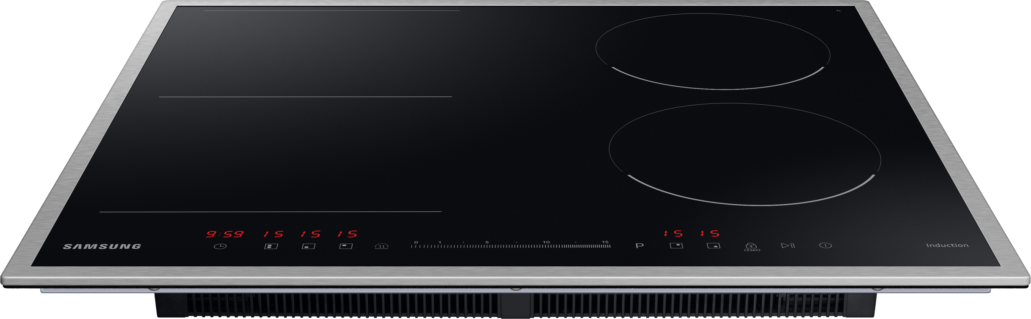 SAMSUNG NZ64R3747RK/UR Induktionskochfeld (590 mm breit, 4 Kochzonen)