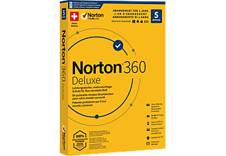 Norton 360 Deluxe (5 Geräte/1 Jahr/50 GB): Swiss Edition - PC/MAC - Deutsch, Französisch, Italienisch