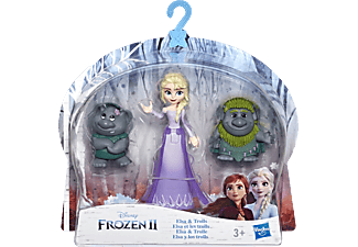HASBRO Disney Die Eiskönigin kleine Elsa Puppe mit Trollen Spielfigur Mehrfarbig