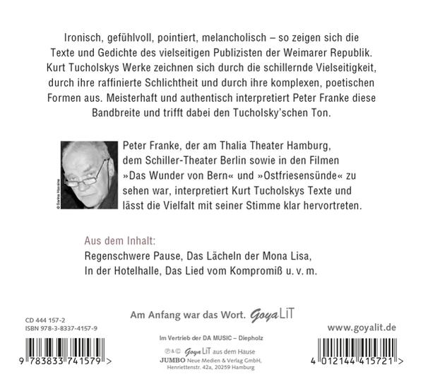 Kurt Tucholsky - Zwei Seelen  - (CD)