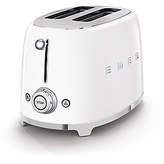 SMEG TSF01WHEU Toaster (Weiß, 950 Watt, Schlitze: 2)
