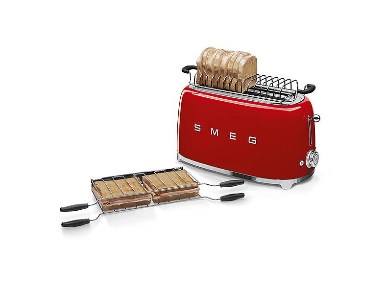 Smeg TSF02RDEU Retro Style Toaster (Rot, 1500 Watt, Schlitze: 2) — Foto 2 von 2