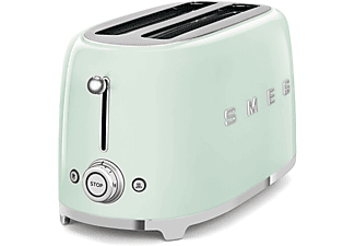 SMEG Retro Style Langschlitz-Toaster, 2-Schlitz, Grün TSF02PGEU