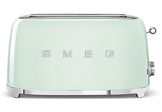 SMEG Retro Style Langschlitz-Toaster, 2-Schlitz, Grün TSF02PGEU