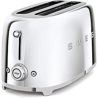 SMEG TSF02SSEU Retro Style Toaster (Chrome, 1500 Watt, Schlitze: 2)