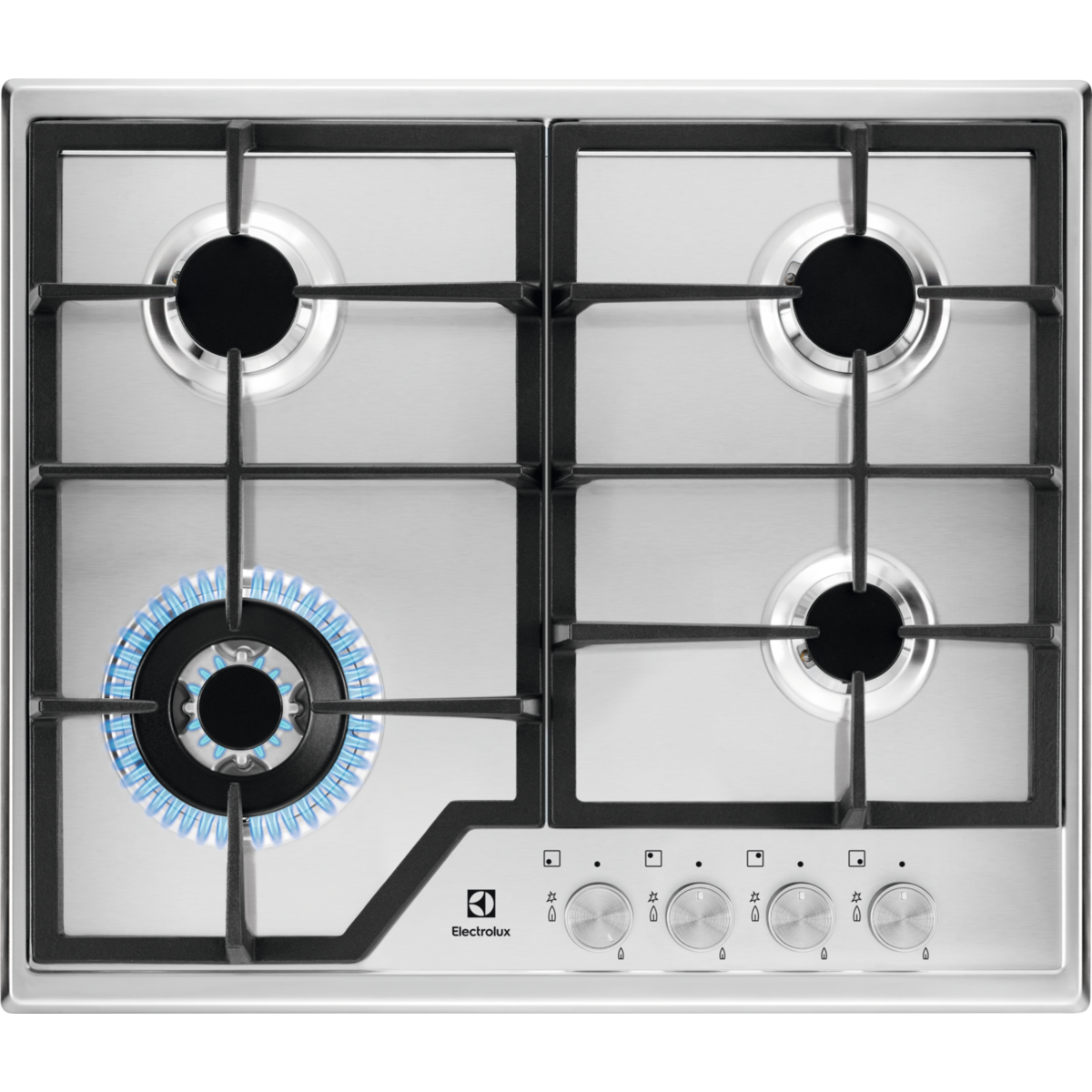 ELECTROLUX EGS6436SX Wok Gözlü Inox Ankastre Ocak