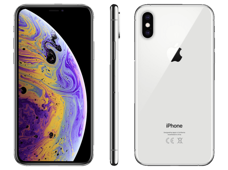 APPLE iPhone XS O2 64 GB Silber Dual SIM