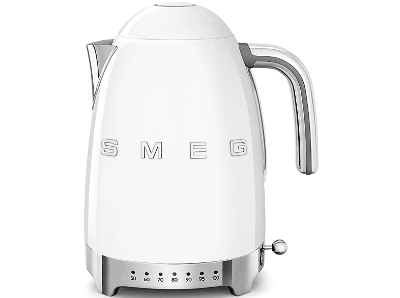 Smeg KLF04WHEU Retro Style Wasserkocher (Weiß, 1.7 l, 2400 Watt)