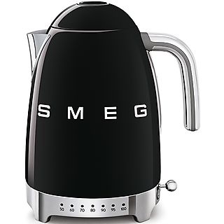 SMEG KLF04BLEU Retro Style Wasserkocher (Schwarz, 1.7 l, 2400 Watt)