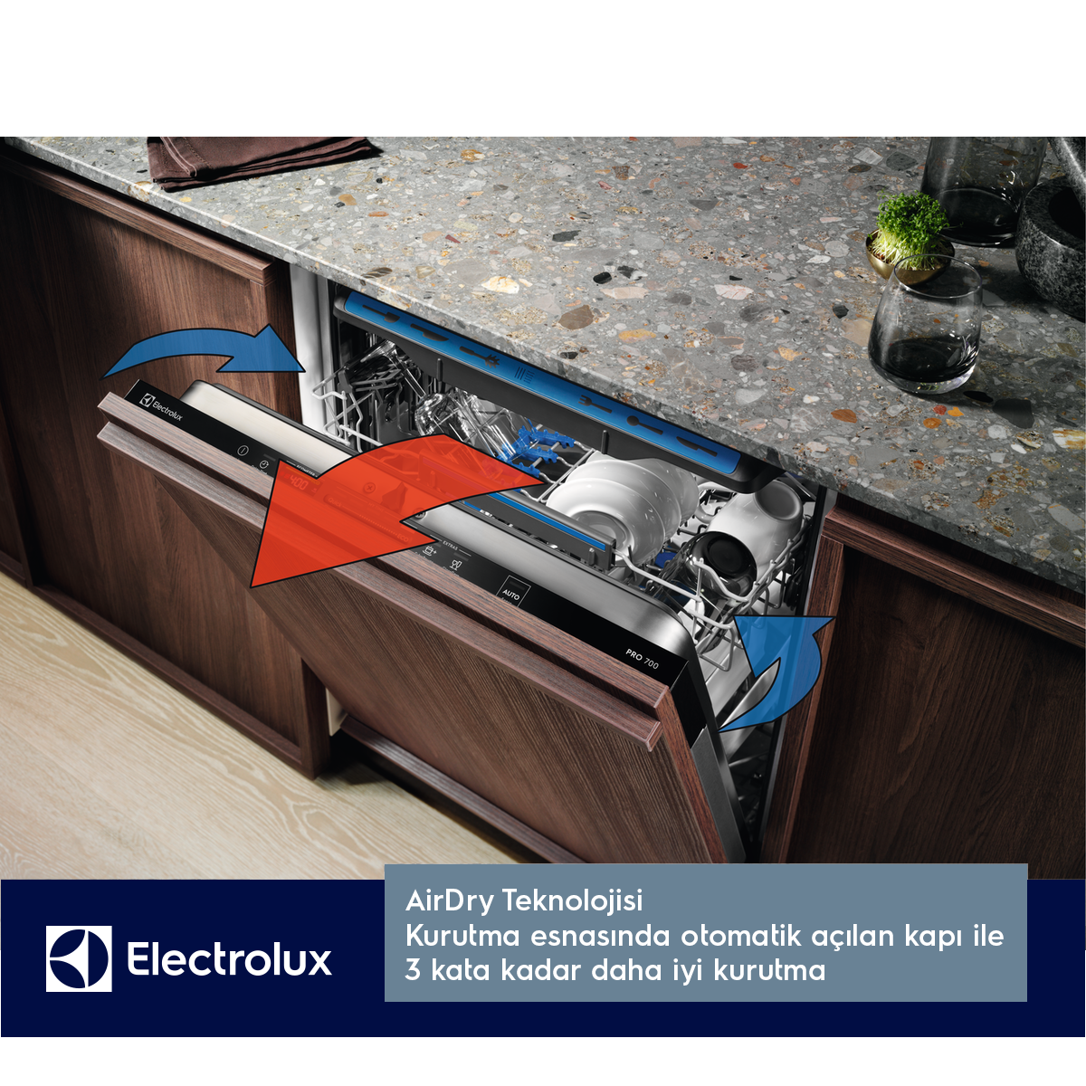 ELECTROLUX ESF9500LOW E Enerji Sınıfı 6 Programlı 14 Kişilik Bulaşık Makinesi Beyaz