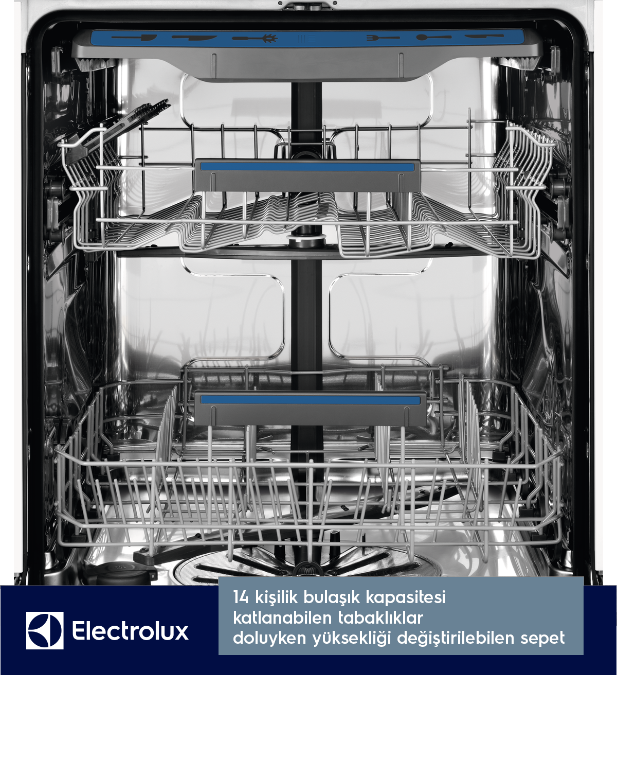 ELECTROLUX ESF9500LOW E Enerji Sınıfı 6 Programlı 14 Kişilik Bulaşık Makinesi Beyaz