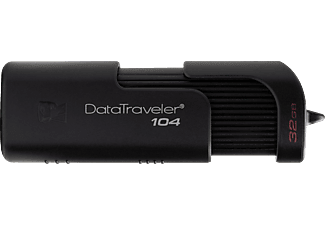 KINGSTON DT104 USB Stick, 32 GB, Schwarz