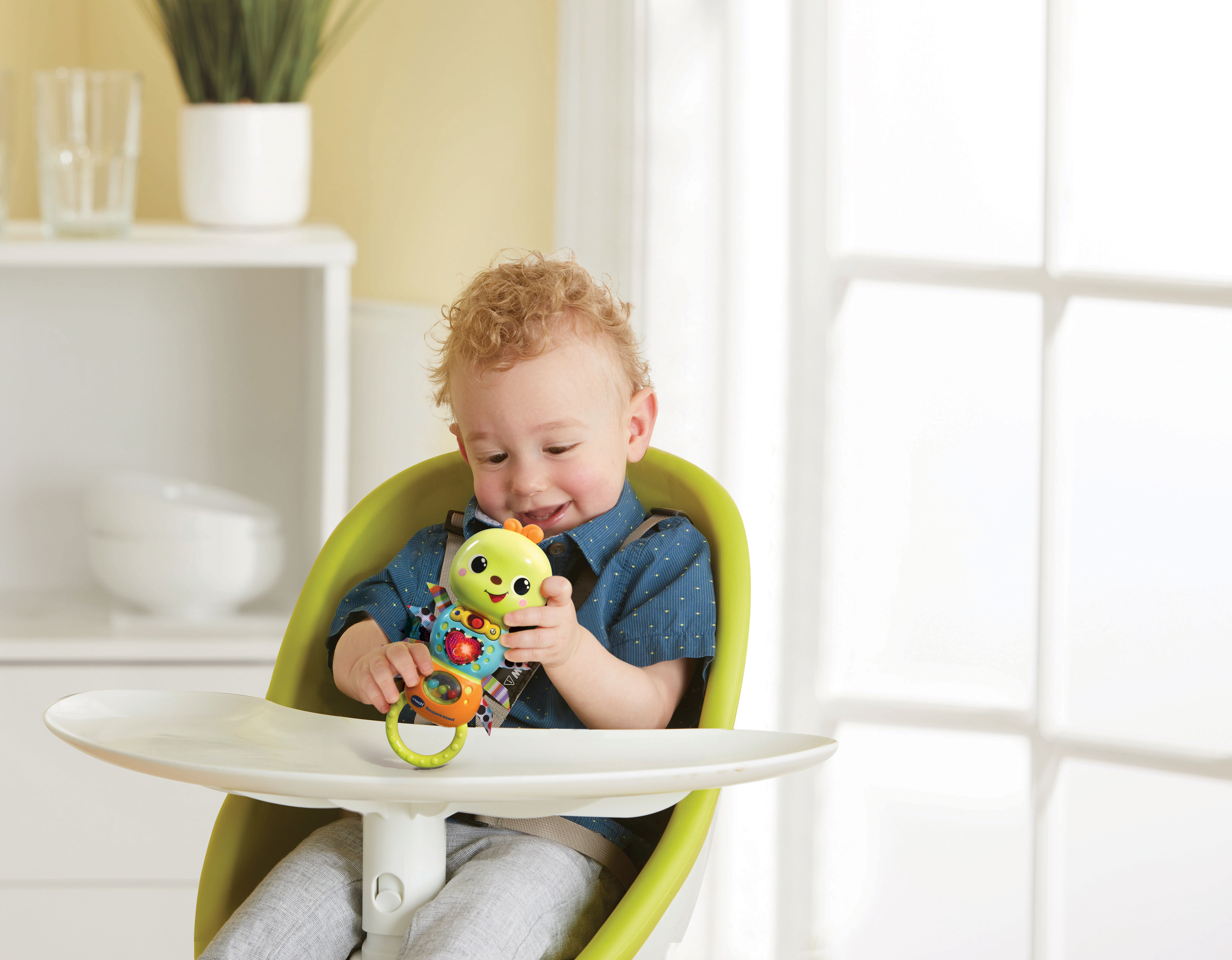 VTECH Raupenrassel Kinderrassel, Mehrfarbig