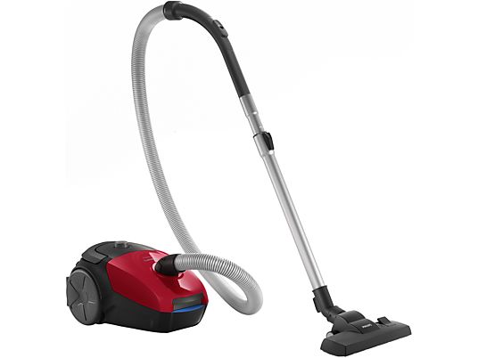 PHILIPS PowerGo FC8243/19 - Aspirateur (Noir/Rouge/Argentés, Avec sachet)