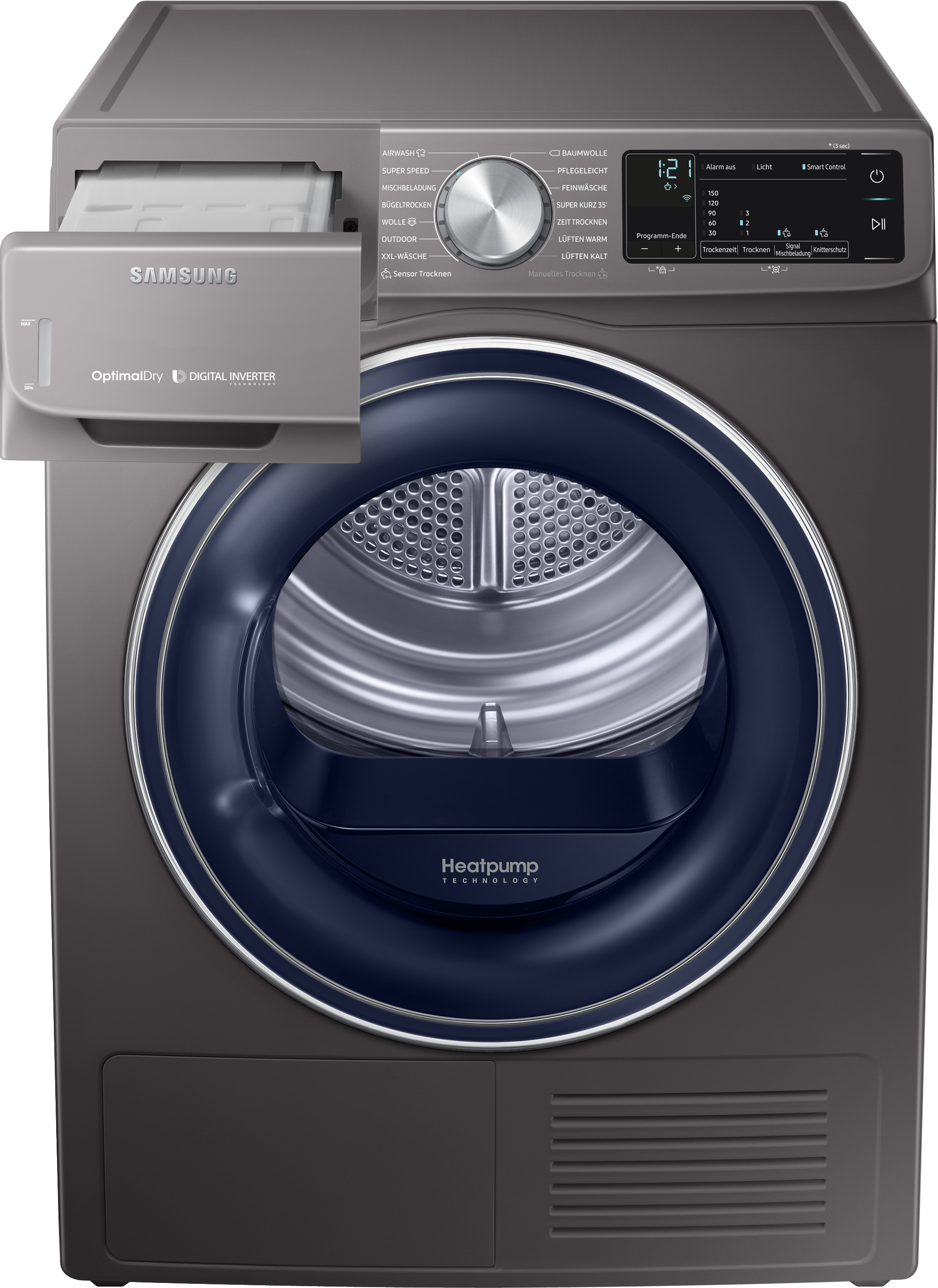 SAMSUNG DV8AN62532X Wärmepumpentrockner (8 kg, A+++, Inox)