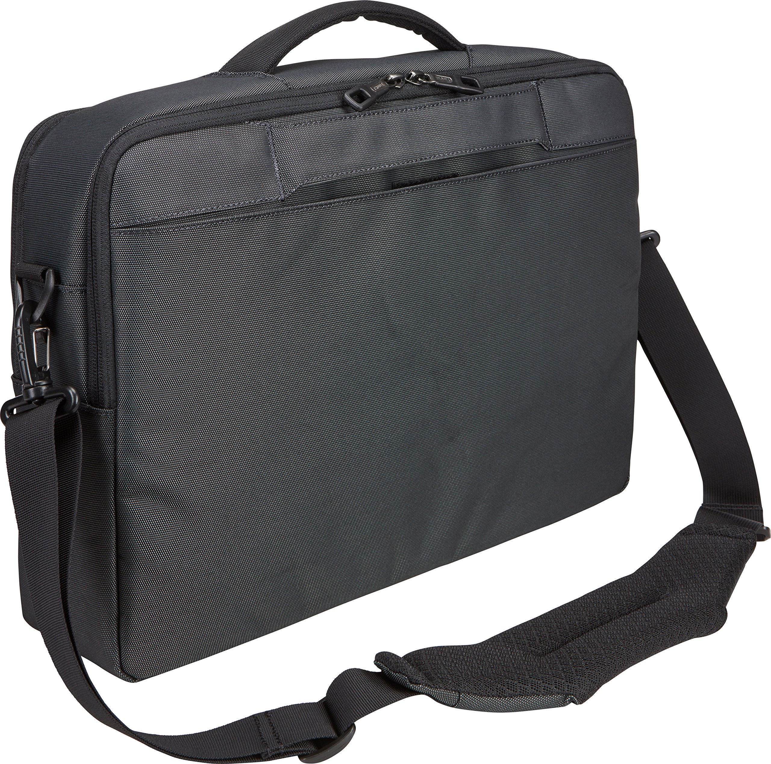 Maletín para portátil - Thule 3203427, Hasta 15.6", Universal, Nylon, Resistente, Trolley strap, Negro
