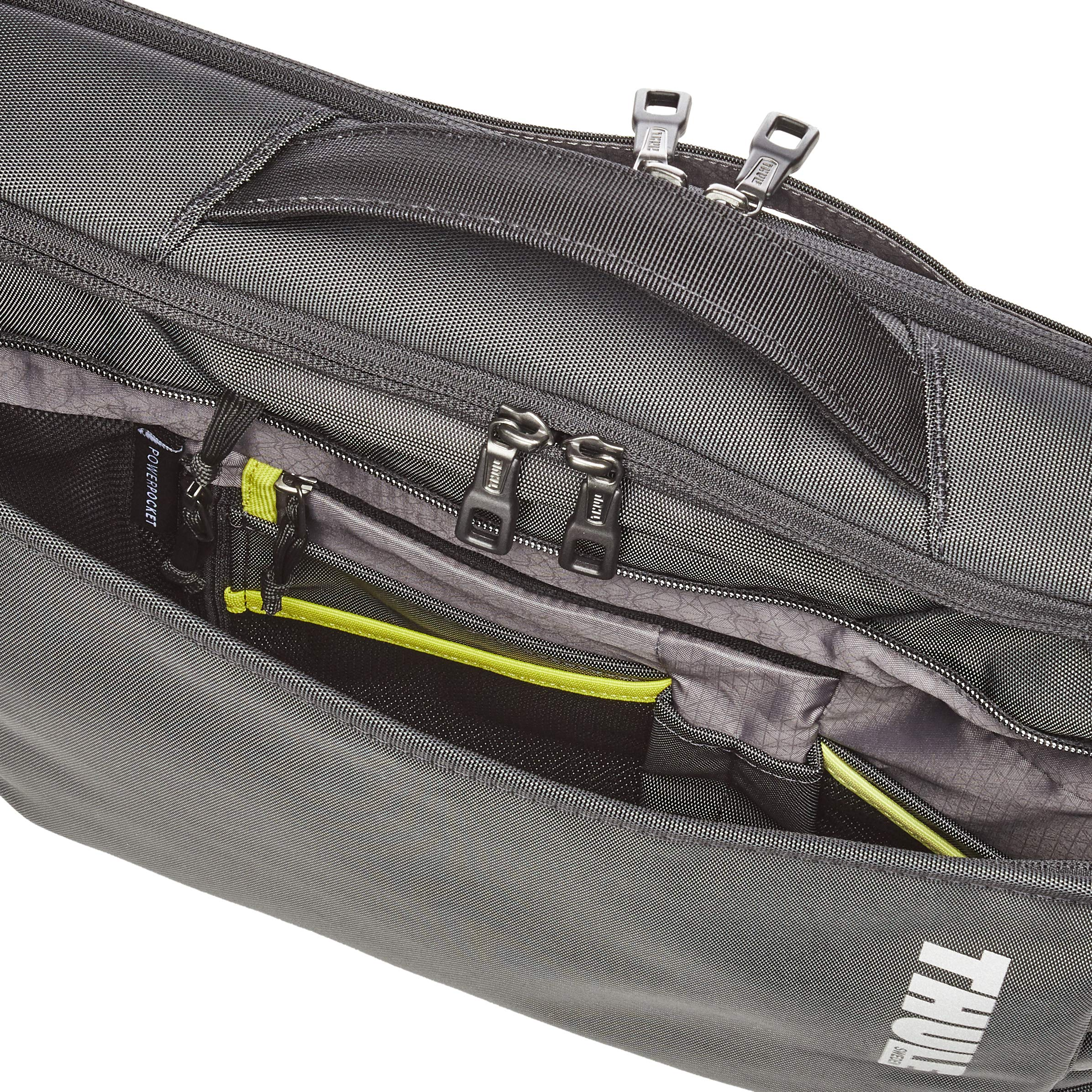 Maletín para portátil - Thule 3203427, Hasta 15.6", Universal, Nylon, Resistente, Trolley strap, Negro