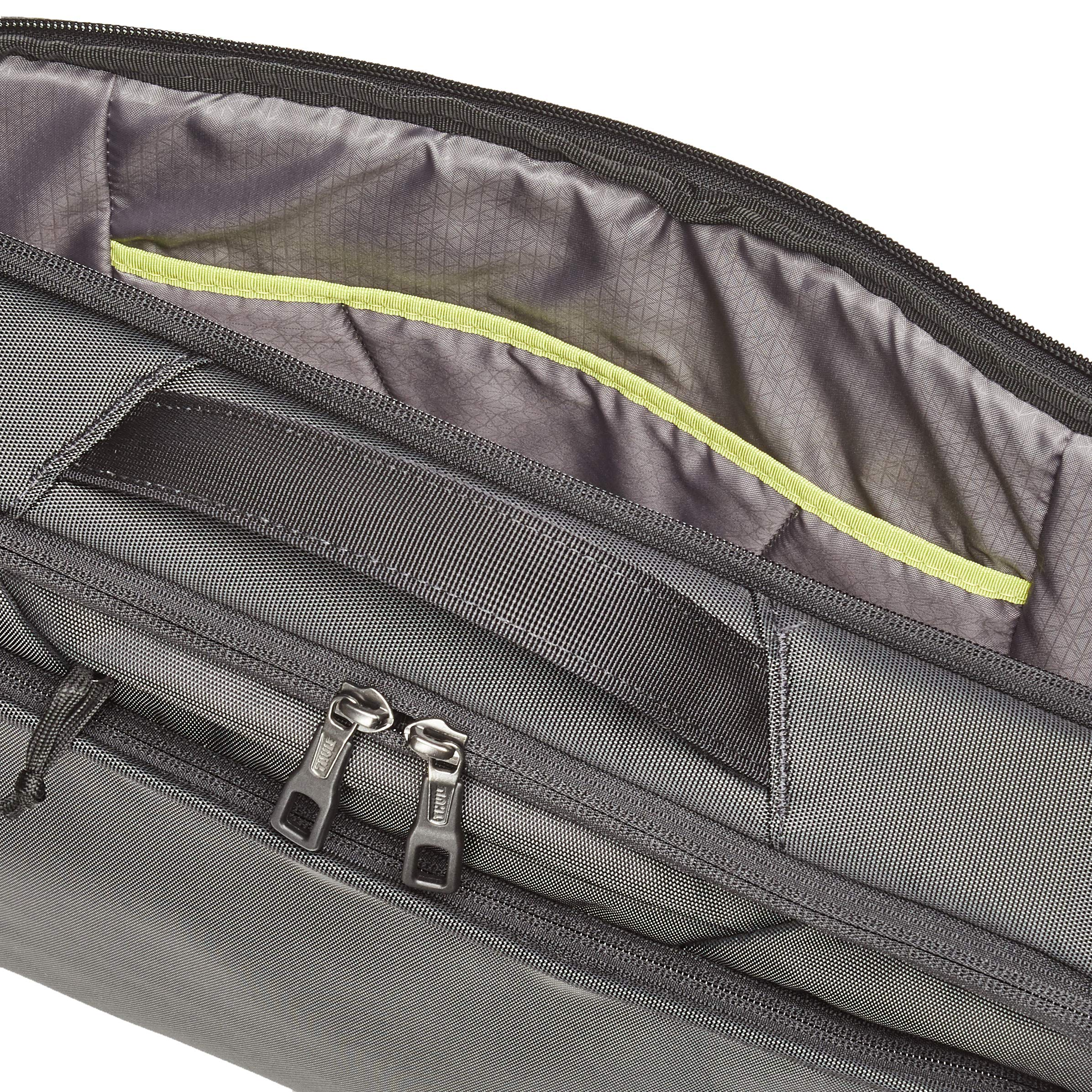 Maletín para portátil - Thule 3203427, Hasta 15.6", Universal, Nylon, Resistente, Trolley strap, Negro