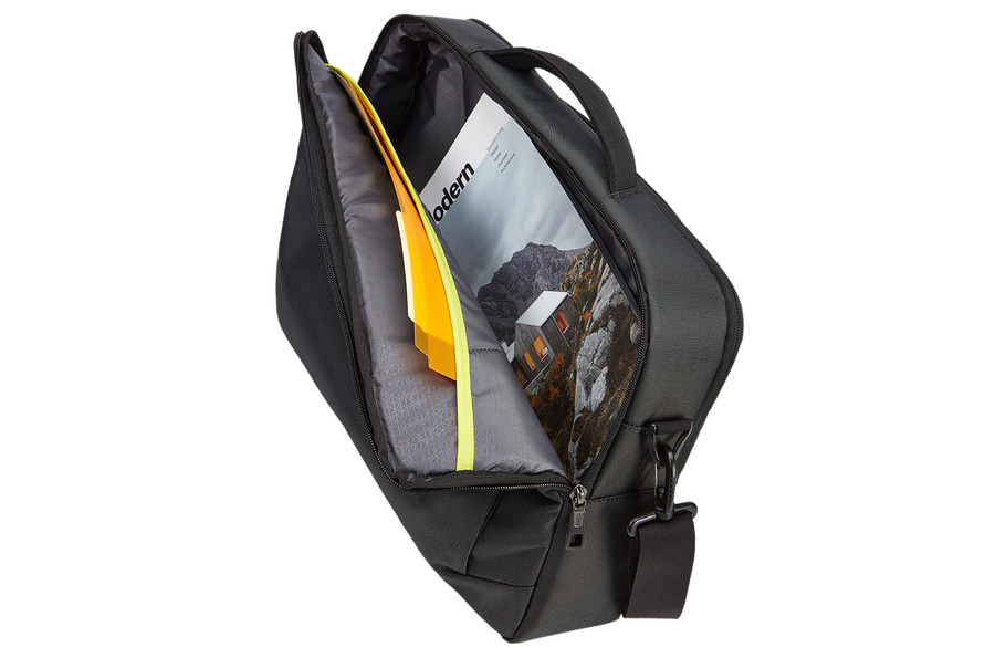 Maletín para portátil - Thule 3203427, Hasta 15.6", Universal, Nylon, Resistente, Trolley strap, Negro