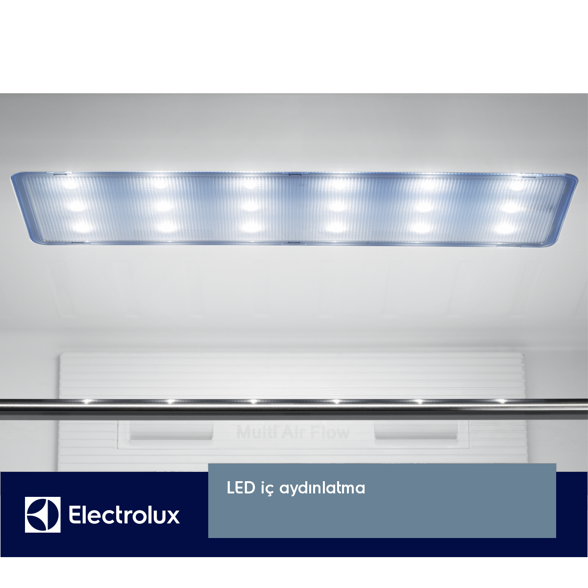 ELECTROLUX EN6086MOX  (+) Frech Door Gardırop Tipi Buzdolabı A++ Inox