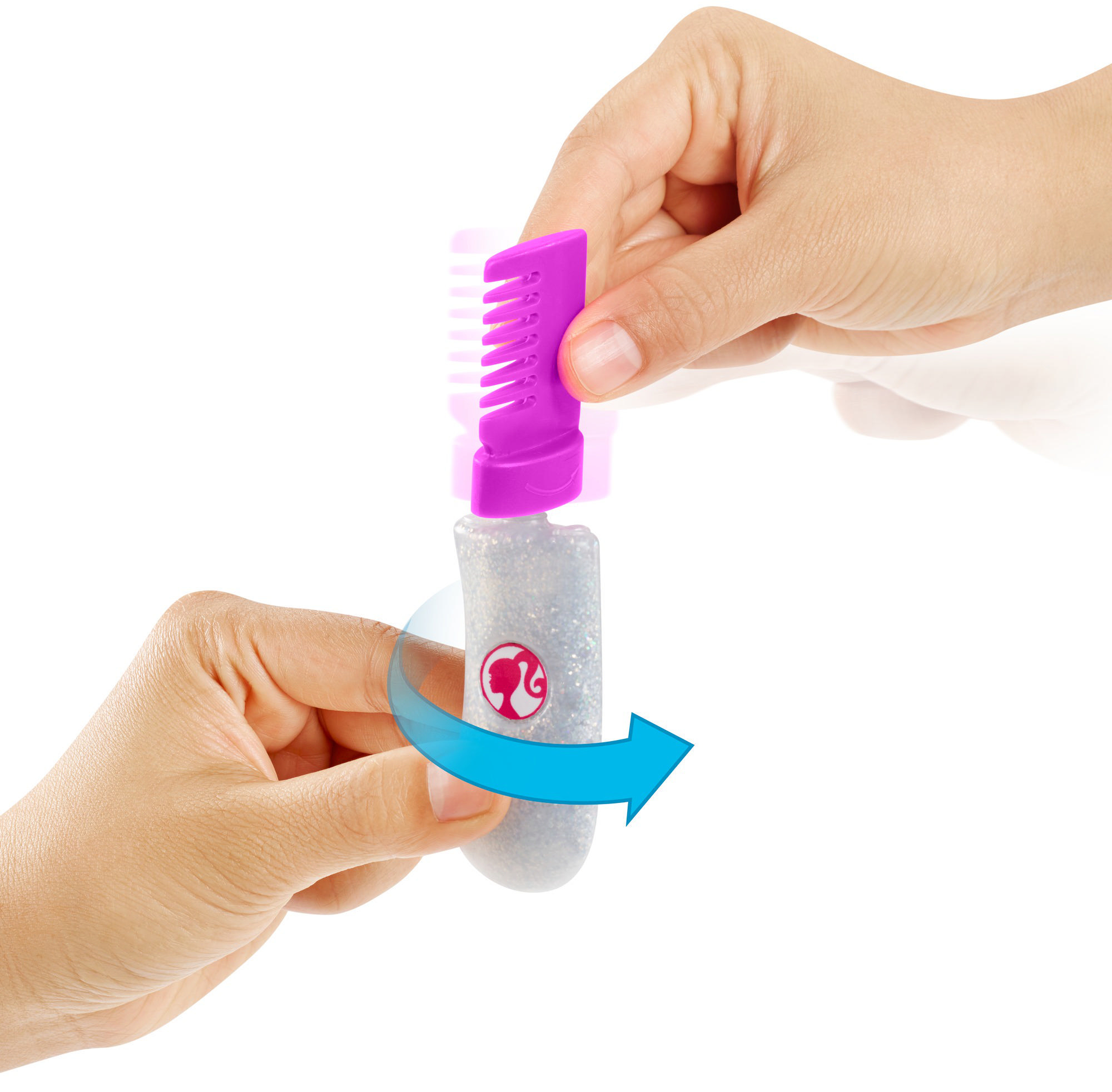 BARBIE Regenbogen Glitzerhaar (blond) Puppe Mehrfarbig