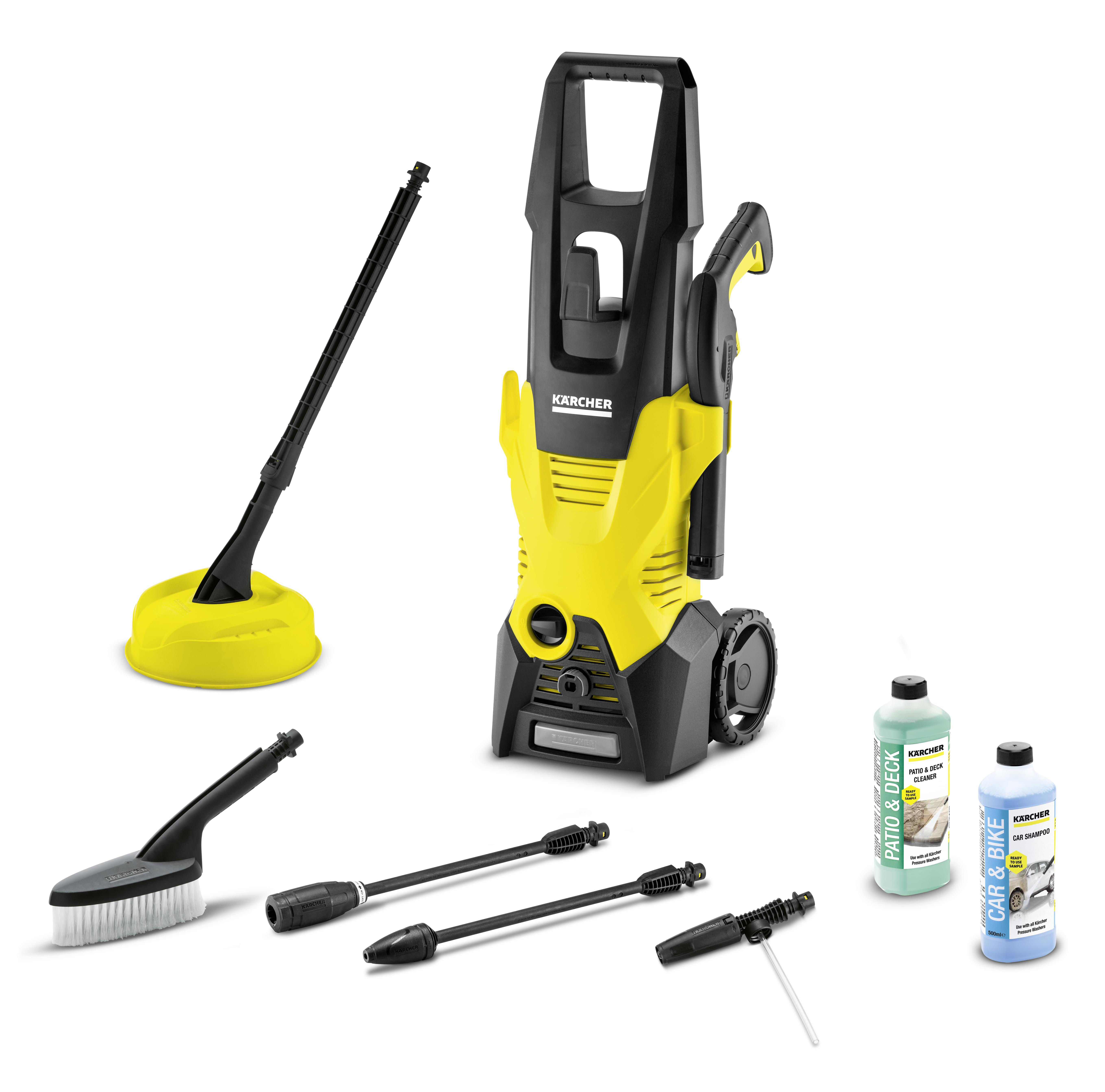 KÄRCHER 1.601-820.0 K3 Car & Home Hochdruckreiniger (Gelb, 25 m², 380 l/h)