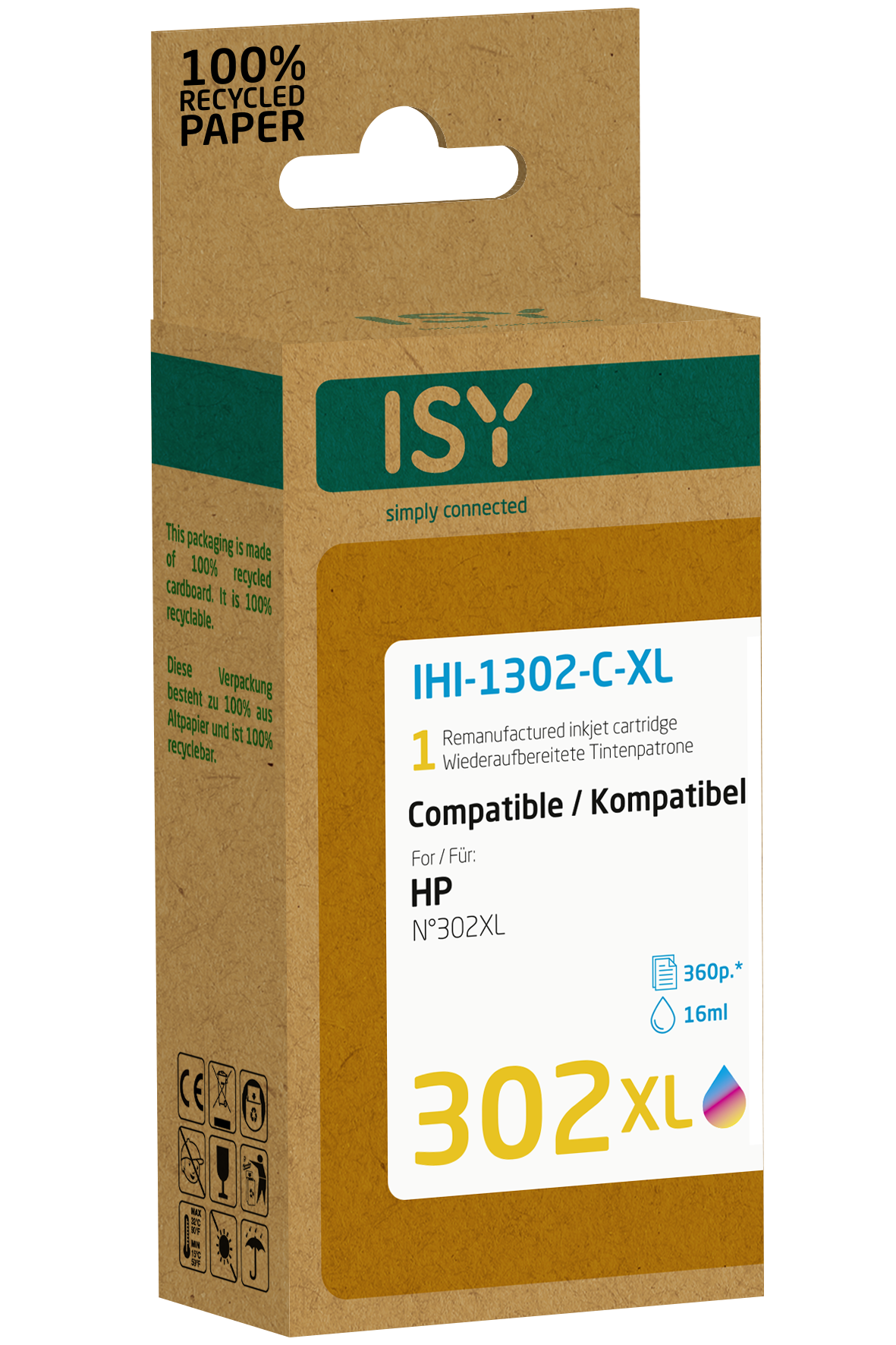 ISY mehrfarbig Tintenpatrone IHI-1302-C-XL