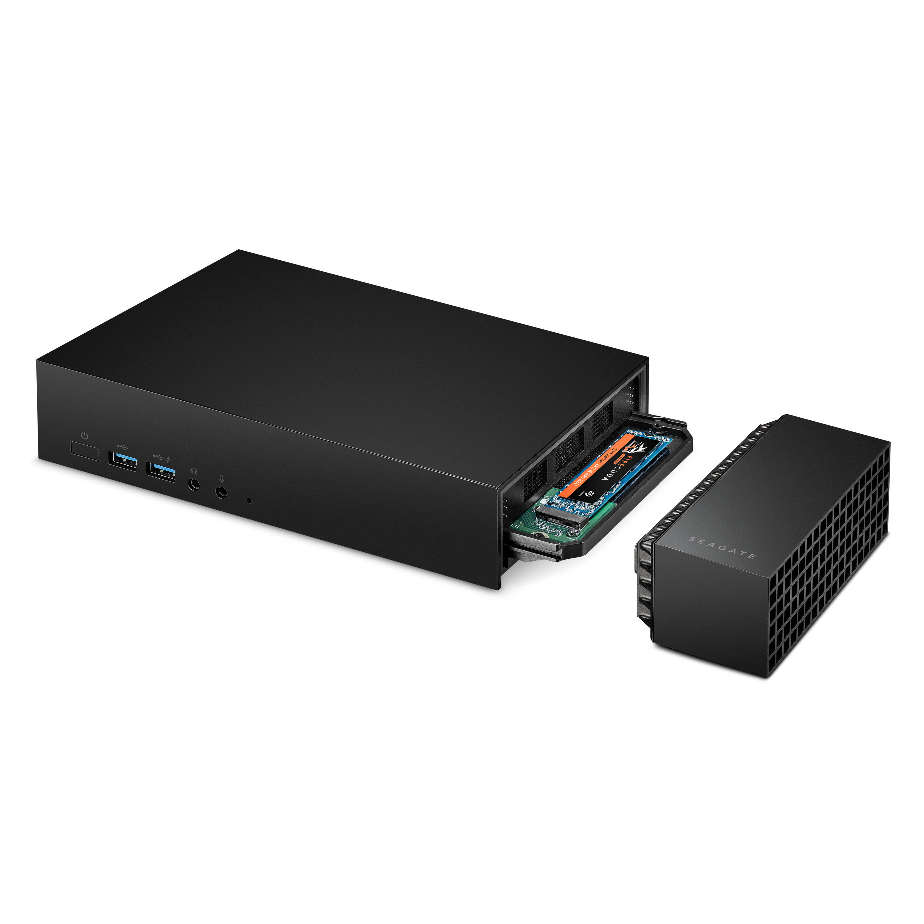 SEAGATE FireCuda Gaming Dock Festplatte, 4 TB HDD, 3,5 Zoll, extern, Schwarz
