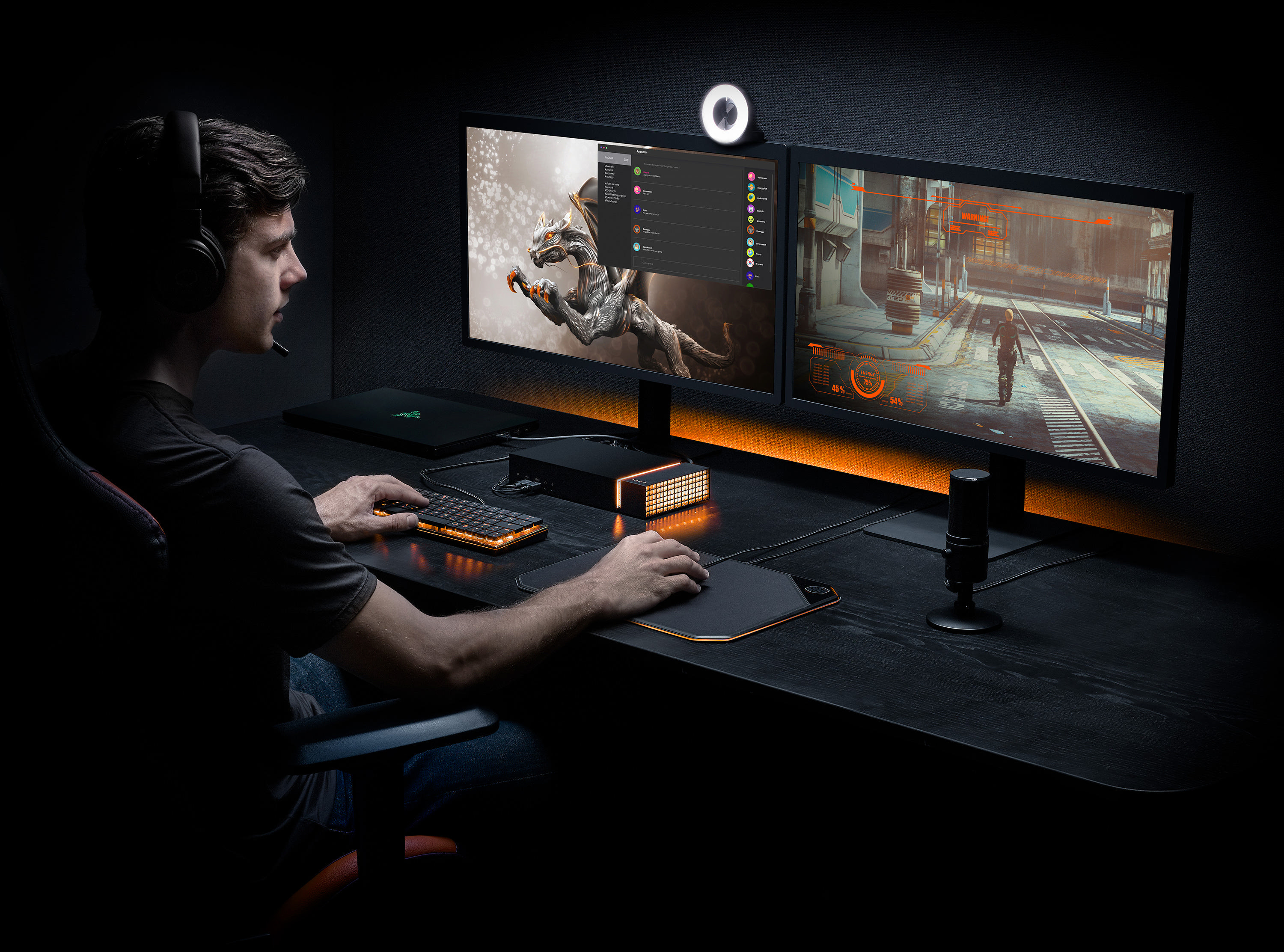 SEAGATE FireCuda Gaming Dock Festplatte, 4 TB HDD, 3,5 Zoll, extern, Schwarz