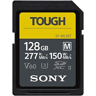SONY SFM128T Tough UHS-II - SDXC-Speicherkarte  (128 GB, 277 MB/s, Schwarz)
