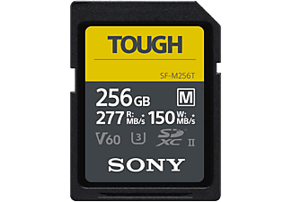 SONY SFM256T Tough UHS-II - SDXC-Speicherkarte  (256 GB, 277 MB/s, Schwarz)