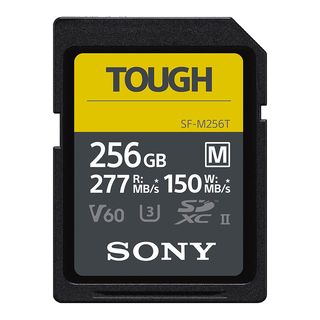 SONY SFM256T Tough UHS-II - SDXC-Cartes mémoire  (256 GB, 277 MB/s, Noir)